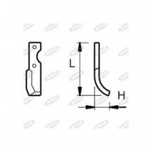 Obrázek k výrobku 42857 - NŮŽ ROTAVÁTORU 55 x 164 MM PRAVÝ