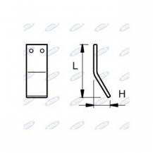 Obrázek k výrobku 43467 - NŮŽ ROTAVÁTORU 70 x 180 MM PRAVÝ