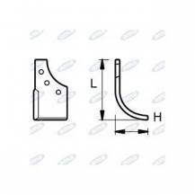 Obrázek k výrobku 43908 - NŮŽ ROTAVÁTORU 73 x 268 MM PRAVÝ