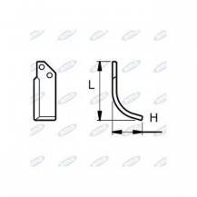 Obrázek k výrobku 42900 - NŮŽ ROTAVÁTORU 88 x 145 MM LEVÝ