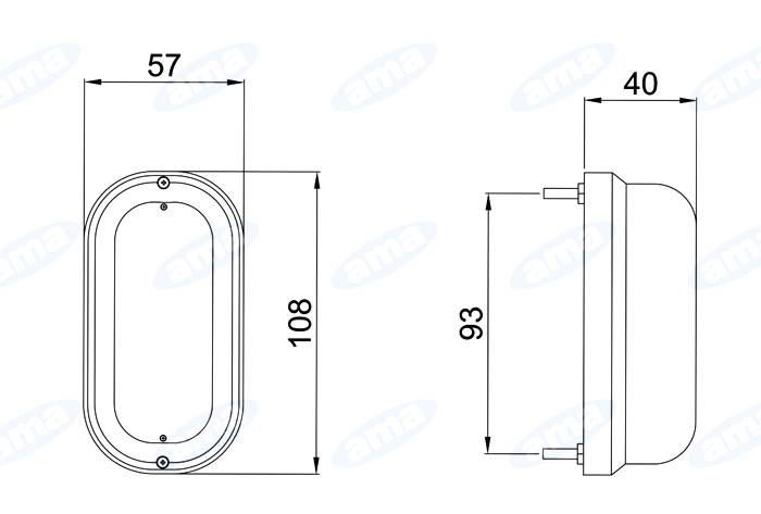 Obrázek k výrobku 0 - Obrysové světlo oranžové