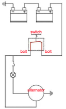 Obrázek k výrobku 62897 - odpojovač baterie 48V, 300A