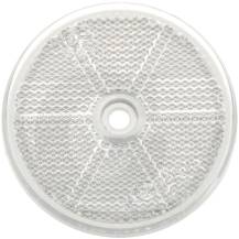 Obrázek k výrobku 128055 - Odrazka bílá, pr. 60 mm s dírou