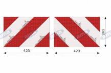 Obrázek k výrobku 61595 - Odrazový panel pro zemědělskou techniku 423x282 mm