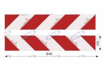 Obrázek k výrobku 61596 - Odrazový panel pro zemědělskou techniku 846x141 mm