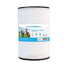 Obrázek k výrobku 73193 - Ohradníková vodivá páska s šířkou 20 mm, bílá, délka 200 m