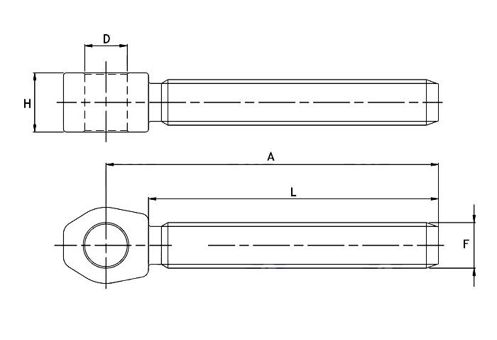 Obrázek k výrobku 0 - Oko kloubu třetího bodu 40X3 SX
