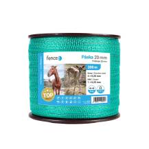 Obrázek k výrobku 119807 - Páska pro elektrický ohradník, šířka 20 mm, zelená, délka 200 m