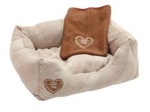 Obrázek k výrobku 125689 - Pelíšek pro psy a kočky KERBL 81231 LOVE YOU, 47x37x17 cm