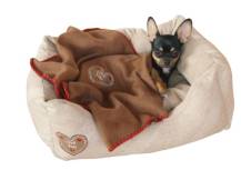 Obrázek k výrobku 125689 - Pelíšek pro psy a kočky KERBL 81231 LOVE YOU, 47x37x17 cm