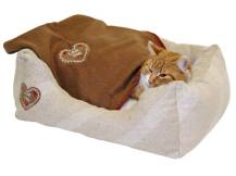 Obrázek k výrobku 125689 - Pelíšek pro psy a kočky KERBL 81231 LOVE YOU, 47x37x17 cm