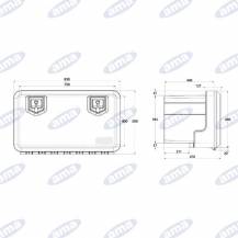 Obrázek k výrobku 62021 - PLASTOVÝ BOX NA NÁŘADÍ SE ZÁMKEM