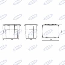 Obrázek k výrobku 62031 - PLASTOVÝ BOX NA NÁŘADÍ TRUHLA