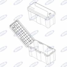 Obrázek k výrobku 62029 - PLASTOVÝ BOX NA NÁŘADÍ UZAMYKATELNÝ