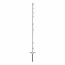 Obrázek k výrobku 121849 - Plastový sloupek pro elektrický ohradník, délka 125 cm, 9 oček, bílá
