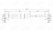 Obrázek k výrobku 16241 - Plynová vzpěra 235mm-585mm STEYR