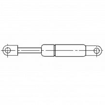 Obrázek k výrobku 13987 - Plynová vzpěra max. délka 260 mm 250N