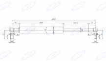 Obrázek k výrobku 60526 - Plynová vzpěra pro SAME 9208.140.3