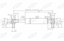 Obrázek k výrobku 60516 - Plynová vzpěra Stabilus 4933DW