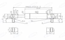 Obrázek k výrobku 60511 - Plynová vzpěra Stabilus 94595