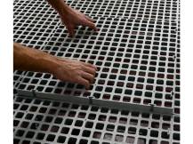 Obrázek k výrobku 125718 - Podlahový rošt CIMUKA PF-CH-G18-H11 - velikost otvorů 1,8 x 1,8 cm