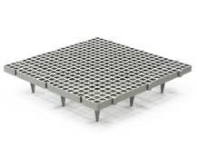 Obrázek k výrobku 125718 - Podlahový rošt CIMUKA PF-CH-G18-H11 - velikost otvorů 1,8 x 1,8 cm