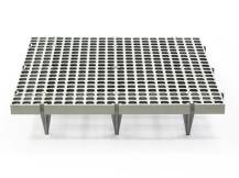 Obrázek k výrobku 125718 - Podlahový rošt CIMUKA PF-CH-G18-H11 - velikost otvorů 1,8 x 1,8 cm