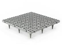 Obrázek k výrobku 125719 - Podlahový rošt CIMUKA PF-CH-G23-H11 - velikost otvorů 2,2 x 2,2 cm