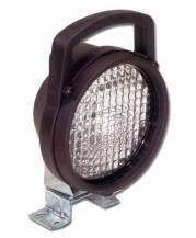 Obrázek k výrobku 9239 - Pracovní halogenové světlo kulaté, 165 mm s držadlem a vypínačem