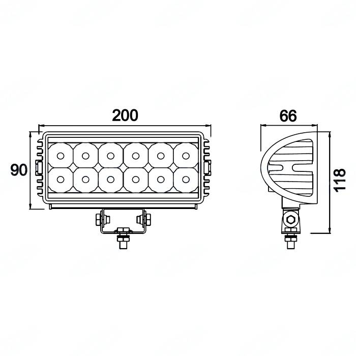 Obrázek k výrobku 34524 - Pracovní LED rampa 2700 LM
