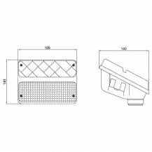 Obrázek k výrobku 11990 - Pravé zadní světlo SAME