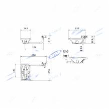 Obrázek k výrobku 9419 - Pravé zpětné zrcátko pro traktory