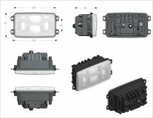 Obrázek k výrobku 62636 - Přední světlo LED 10-24V vhodné pro John Deere, Same, Lamborghini, Hurlimann, Iseki,..