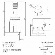 Obrázek k výrobku 59815 - Přepínač blinkrů 39 mm