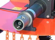 Detail náhonu mulčovače Tajfun 52