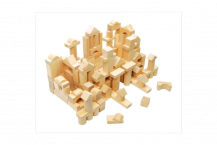 Obrázek k výrobku 20422 - Přírodní dřevěné kostky 100ks/bal. .