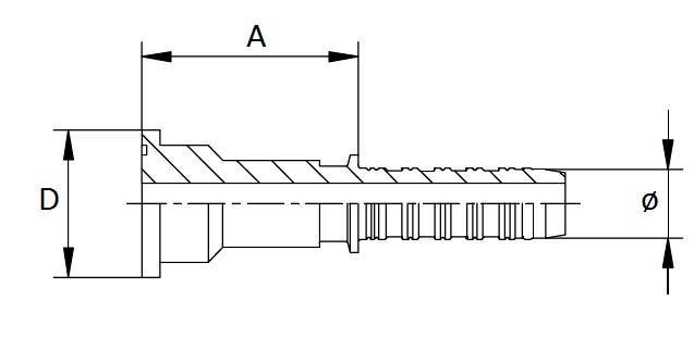 Specifikace - Přírubová lisovací armatura SAE 6000, 3/4", 41,3 mm
