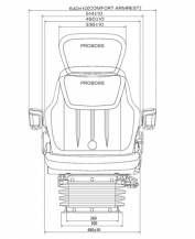 Obrázek k výrobku 68985 - PROBOSS sedadlo vzduchem odpružené AS2480