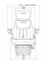 Obrázek k výrobku 68986 - PROBOSS sedadlo vzduchem odpružené AS3520