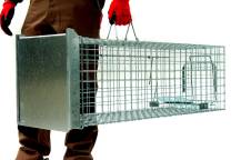 Obrázek k výrobku 125738 - Profesionální past na lišky, kuny a kočky TRAP ST102x34x34