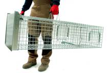 Obrázek k výrobku 125743 - Profesionální past na lišky, kuny, vydry a kočky TRAP ST130x34x34K