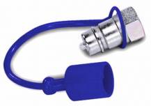 Obrázek k výrobku 59330 - Protiprachová ochrana pro rychlospojku - samec 1/2" modrá - sada 5ks