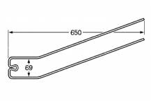 Obrázek k výrobku 57899 - Pružina nahrabovače, čechrače 69x650