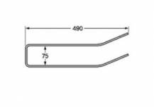 Obrázek k výrobku 57900 - Pružina nahrabovače, čechrače 75x490