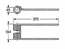 Obrázek k výrobku 57645 - Pružina obraceče 45x134x375