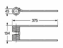 Obrázek k výrobku 57481 - Pružina obraceče 45x134x375