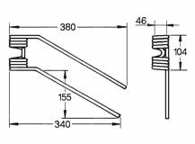 Obrázek k výrobku 57489 - Pružina obraceče 46x104x340/380 pravá