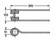 Obrázek k výrobku 57675 - Pružina obraceče 51x103x385