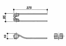Obrázek k výrobku 57459 - Pružina obraceče 59x95x375