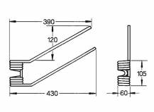 Obrázek k výrobku 57476 - Pružina obraceče 60x105x390/430, levá